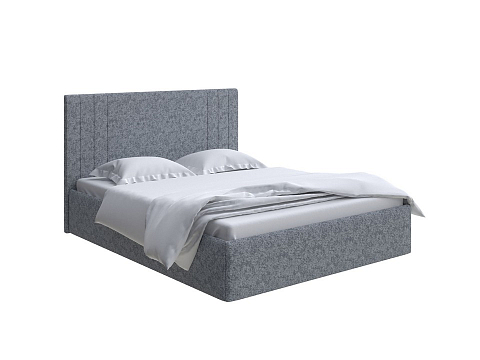 Кровать в стиле минимализм Liberty с подъемным механизмом - Аккуратная мягкая кровать с бельевым ящиком