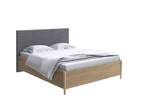 Кровать 140х190 Rona - Классическая кровать с геометрической стежкой изголовья