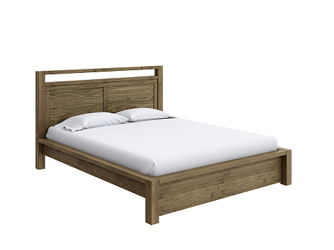Кровать 160х190 Fiord - Кровать из массива с декоративной резкой в изголовье.